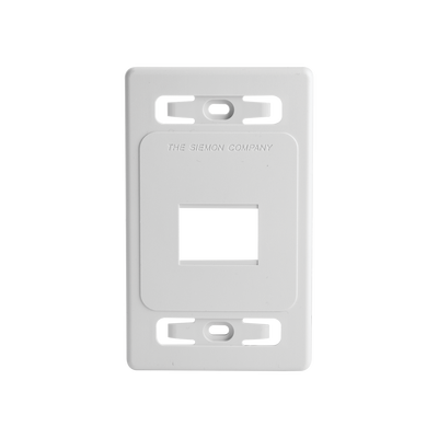 [MX-FP-S-02-02B] Placa de Pared Modular MAX, de 2 Salidas, Color Blanco, Versión Bulk (Sin Empaque Individual)