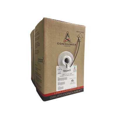 [660565] Caja de 305 Metros (1000 Pies) / 4 X 24 AWG / Cable Telefónico EK-TEL-CMR / Uso Interior