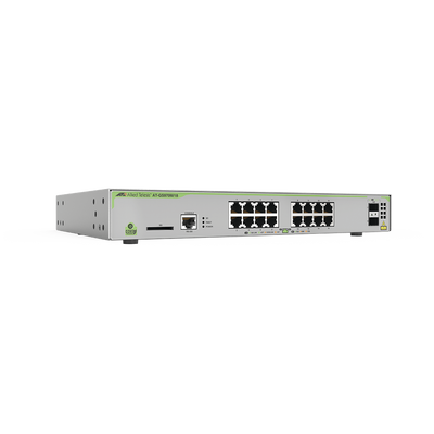 [AT-GS970M/18PS-R-10] Switch PoE+ Administrable CentreCOM GS970M, Capa 3 de 16 Puertos 10/100/1000 Mbps + 2 SFP Gigabit, 247 W