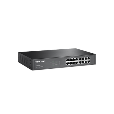 [TL-SG1016D] Switch Gigabit no administrable de 16 puertos 10/100/1000 Mbps para escritorio/rack