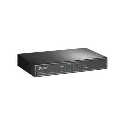 [TL-SG1008P] Switch Gigabit PoE+ no administrable de 8 puertos 10/100/1000 Mbps, solo 4 puertos PoE, para escritorio
