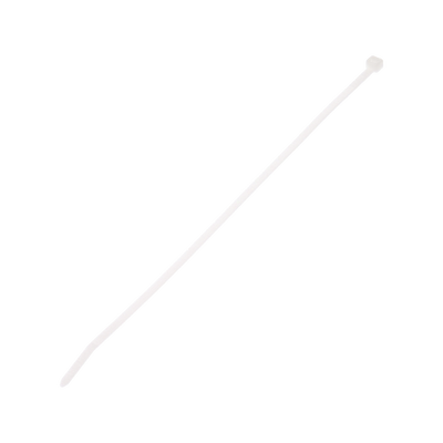 [PLT3I-C] Cincho de Nylon 6.6, Color Natural, 290 mm largo x 3.7mm ancho, sección transversal intermedia, Paquete de 100 piezas