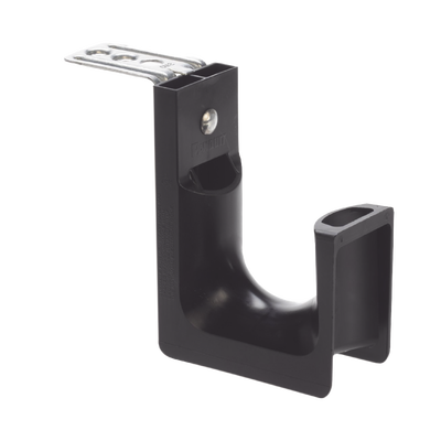 [JP2CMB-L20] Sujetador STRONGHOLD tipo J (J-Hook), Con Soporte para Montaje en Techo, Para 46 Cables Cat6, Nylon 6.6, Color Negro, 1 pieza