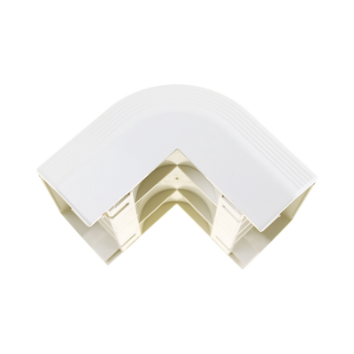[T70OCIW] Esquinero exterior, para uso con canaleta T70, Material PVC Rígido, Color Blanco Mate