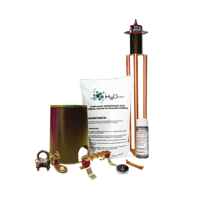 [KIT-MASTER-100AB] Kit de Tierra Física con Electrodo TG100AB y accesorios de instalación.