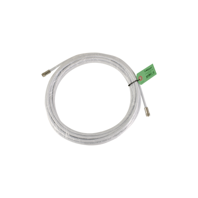 [950-630] Jumper Coaxial con Cable Tipo RG-6 en Color Blanco de 9.14 Metros (30 Pies) de Longitud y Conectores F Macho en Ambos Extremos. 75 Ohm de Impedancia.