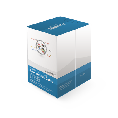 [ACCESS-CABLE/500] Bobina de 152 Metros (500 Pies) de Cable Compuesto de, 6 y 4 Conductores Calibre 22 y 2 Conductores Calibre 18, para Aplicaciones de Control de Acceso