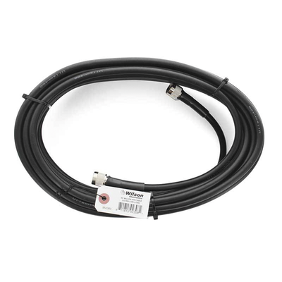 [952-360] Jumper Coaxial con Cable Wilson-400 | Conector N Macho en los Extremos | 18.28 Metros (60 Pies) de Longitud