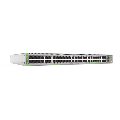 [AT-GS980M/52-10] Switch Administrable CentreCOM GS980M, Capa 3 de 48 puertos 10/100/1000Mbps + 4 SFP Gigabit