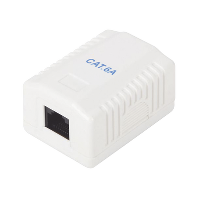 [LP-WP-38-C6A] Caja de Pared con 1 Puerto, Incluye 1 Jack UTP Cat6A