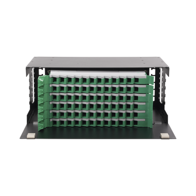 [LP-ODF-8072] Distribuidor de Fibra Óptica con Bandejas Deslizables, Vacío, 19 Pulgadas, Acepta 72 Adaptadores LC Duplex o LC Simplex o 72 SC Simplex, 4U