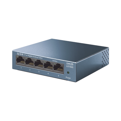 [LS105G] Switch de escritorio Gigabit de 5 puertos 10/100/1000Mbps, carcasa metálica 