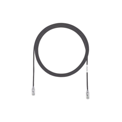 [UTP28SP3BL] Cable de Parcheo TX6, UTP Cat6, Diámetro Reducido (28AWG), Color Negro, 0.91 Metros (3 Pies)