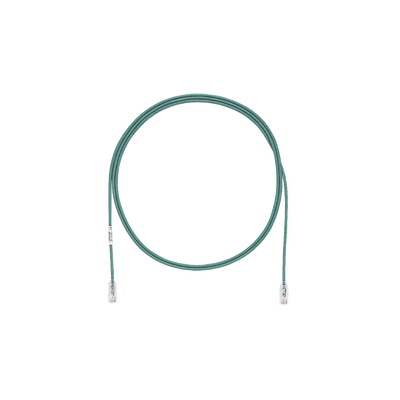[UTP28SP3GR] Cable de Parcheo TX6, UTP Cat6, Diámetro Reducido (28AWG), Color Verde, 0.91 Metros (3 Pies)