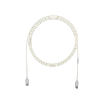 [UTP28SP7] Cable de Parcheo TX6, UTP Cat6, Diámetro Reducido (28AWG), Color Blanco Mate, 2.13 Metros (7 Pies)