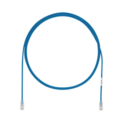 [UTP28X3BU] Cable de Parcheo UTP Cat6A, CM/LSZH, Diámetro Reducido (28AWG), Color Azul, 0.91 Metros (3 Pies)