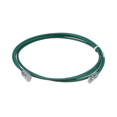 [UTP28X5GR] Cable de Parcheo UTP Cat6A, CM/LSZH, Diámetro Reducido (28AWG), Color Verde, 1.52 Metros (5 Pies)