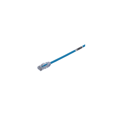 [UTP28X7BL] Cable de Parcheo UTP Cat6A, CM/LSZH, Diámetro Reducido (28AWG), Color Negro, 2.13 Metros (7 Pies)