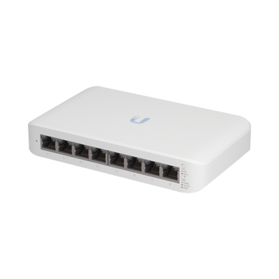 [USW-LITE-8-POE] Switch UniFi Lite Administrable PoE de 8 Puertos 10/100/1000 Mbps (4 puertos 802.3af/at), 52 W 