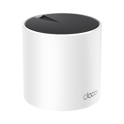 [DECOX55] Router Inalámbrico MESH Interior para Hogar / Doble Banda Wi-Fi 6 AX3000 Mbps / 3 Puerto Gigabit WAN/LAN / 2 Antenas Internas / Administración Mediante la App Deco (iOS, Android) / Protección HomeShield
