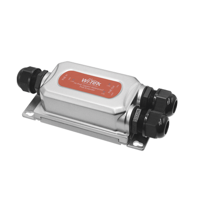[WIPOE22EO] Extensor PoE para exterior / Entrada PoE de 90W y 2 salidas PoE de 60W y 30W / Protección IP68 / Ideal para Aplicaciones de CCTV