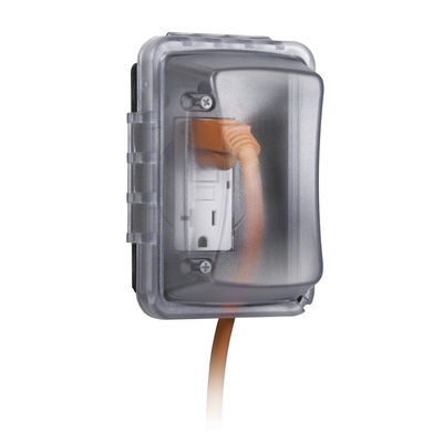 [HUB-MM-410-C] Cubierta Resistente a Intemperie/ 1 Unidad/ Horizontal/Vertical/ Profundidad 2-3/4"/ Transparente.