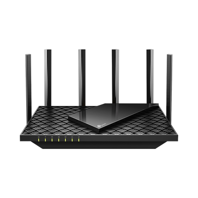 [ARCHERAX73] Router WiFi 6 Doble Banda / AX5400 MU-MIMO 4X4 y OFDMA / 1 puerto WAN 10/100/1000 Mbps / 4 puertos LAN 10/100/1000 Mbps / 1 puerto USB 3.0 /  6 potentes antenas / Administración App (Tether) o Página web / Protección HomeShield