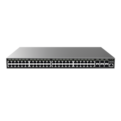 [GWN7806P] Switch Gigabit PoE+ Administrable / 48 puertos 10/100/1000 Mbps + 6 Puertos SFP+ / Hasta 400W / Compatible con GWN Cloud.
