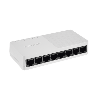 [DS-3E0508D-O] Switch Gigabit No Administrable de Escritorio de 8 Puertos 10 / 100 / 1000 Mbps / Diseño Compacto y Estetico