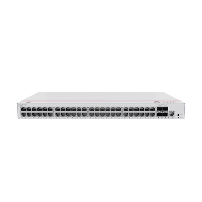 [S310-48P4X] Switch de Distribución/Core Gigabit Administrable PoE Capa 3 / 48 puertos 10/100/1000 Mbps (PoE) / 4 Puertos 10GE SFP+ Uplink / ERPS / Rutas Estáticas / iStack / PoE Perpetuo / 380W / Administración Nube Gratis