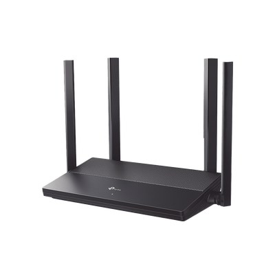 [EX141] Router WiFi 6 AX 1500 Mbps / MU-MIMO 2X2 y OFDMA / 1 Puerto WAN Gigabit / 3 Puertos LAN Gigabit / Soporta IPV6 y TR-069 / 4 Antenas Beamforming / Seguridad WiFi WPA3