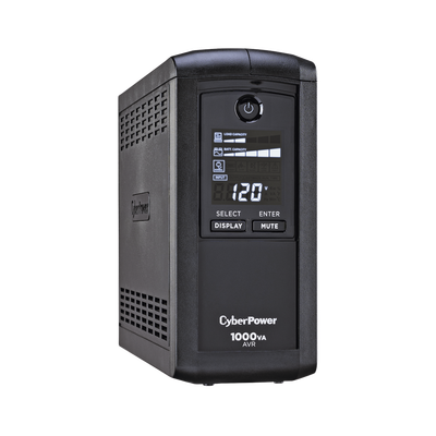 [CP1000AVRLCDA] UPS de 1000 VA/600 W, Topología Línea Interactiva, Entrada 120 Vca NEMA 5-15P, Tipo Mini Torre, Con 9 Tomas NEMA 5-15R