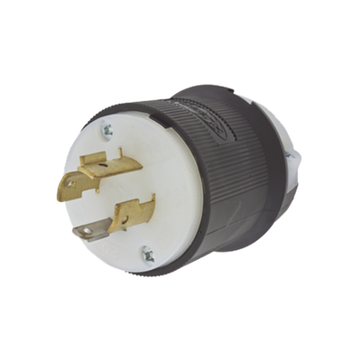 [HUB-HBL-2411] Clavija con Bloqueo de Media Vuelta Industrial 20 A 125/250 V CA / 3 Polos 4 Hilos / Nema L14-20P.