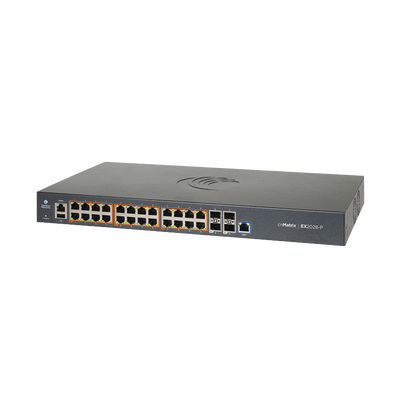 [MX-EX2028PXB-U] Switch cnMatrix EX2028-P capa 3 de 28 puertos (24 PoE Gigabit 802.3af/at, 4 SFP+) administración desde la Nube (MX-EX2028PxB-U)