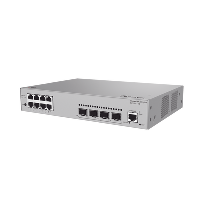 Switch de Acceso eKit Administrable Capa 2 / 8 Puertos Gigabit / 4 Puertos SFP / 1 Puerto de Consola / Gestión Gratuita desde la Nube / Libre de Licenciamiento