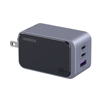 [45223] Cargador de 65W serie Nexode S | 3 Puertos de Carga Rápida | 2 USB-C | 1 USB-A | Tecnología GaN II | PD3.0 | QC4.0 | FCP/SCP/AFC/PPS/PPS2.0 | Tecnología de Protección Térmica | Optimiza la Carga | Carcasa Ignifuga.