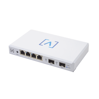 [ROUTE10] Router VPN / 4 puertos 10/100/1000/2500 Gbps (2 puertos PoE af/at) / 2 puertos SFP+ 10Gbps / Filtrado Avanzado DPI: Bloqueo de Contenido / Administración nube gratuita / Soporta UPnP