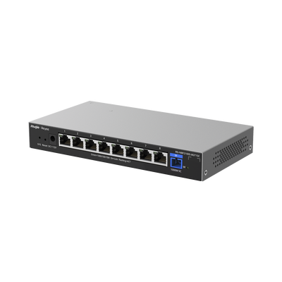 [RG-NBF2100S-8GT1SC] e-Lighten ONU / Switch Hibrido, Capa 2 con un Puerto PON 1G SC/UPC y 8 Puertos Ethernet 1G hasta 100 Clientes