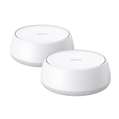 [DECO-BE25-2PACK] KIT 2 Routers Inalámbrico MESH Interior para Hogar / Doble Banda Wi-Fi 7 BE3600 Mbps / 2 Puerto 2.5 Gigabit WAN/LAN / 4 Antenas Internas / Operación Multi-Link MLO / Administración Mediante la App Deco (iOS, Android) / HomeShield