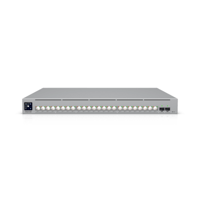 [ECS-24-POE] Enterprise Campus 24 PoE, Switch Empresarial Etherlighting™ PoE+++ Capa 3 de 24 Puertos (16 x 10 GbE y 8 x 2.5 GbE)  y 2 Puertos SFP28 de 25 G de Alta Disponibilidad