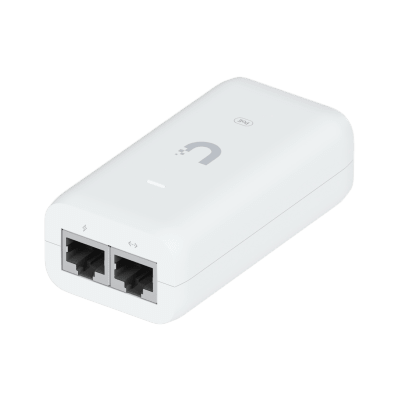 [U-POE+] Adaptador PoE+ / U-PoE+ / 48V DC @ 0.65A/ hasta 30W / Gigabit LAN / Protecciones de Sobretensión