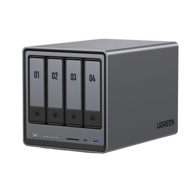 [25371B] NASync DXP4800 | SO UGOS Pro |  Intel N100 12th Gen Intel® Quad Core™ | 4-Bahias (SATA) hasta 96TB | 2* M.2 SSD hasta 16TB| 8GB DDR5 (Exp. a 16GB) | 2.5Gb Dual Ethernet | HDMI 4K | 2* USB2.0 | 1*USB 3.2Gen | 1* USB 3.2Gen2 | 1*USB-C 3.2Gen2 | SD