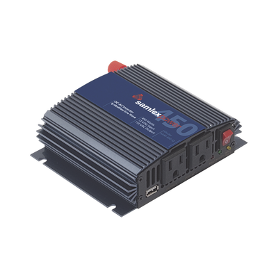 [SAM-450-12] Inversor de Corriente Onda Modificada (CD-CA). Potencia Nominal 450 W, Ent:12Vcc, Sal: 115Vca 60 Hz.