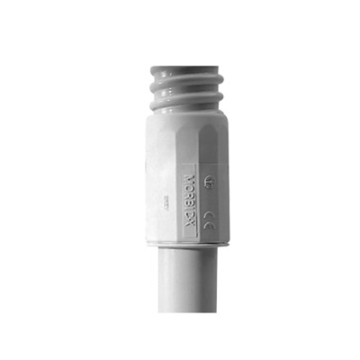 [DX-43-432] Conector (Racor) de tubería rígida a tubería flexible (Diflex), PVC Auto-Extinguible, 32 mm, IP65