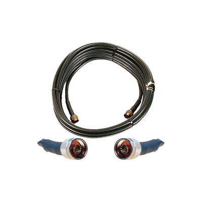 [952-350] Jumper Coaxial de 50 Ohm con Cable Wilson-400 | Conector N Macho en los Extremos | 15.24 Metros (50 Pies) de Longitud.