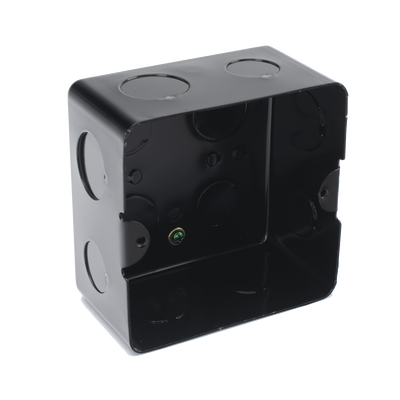 [TMK10X10] Caja de Registro de Acero Galvanizado, 10x10 cm (3.94x3.94 Pulgadas), Color Negro (11000-00000)