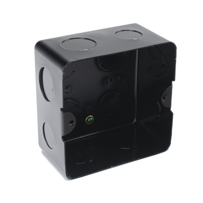 [TMK10X10] Caja de Registro de Acero Galvanizado, 10x10 cm (3.94x3.94 Pulgadas), Color Negro (11000-00000)