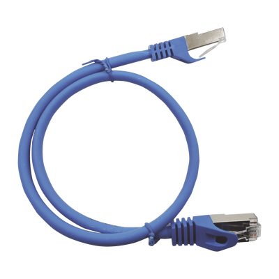 [LP-STP-6A-200BU] Patch Cord Cat6A 10G Blindado 2 Metros (6.56 Pies) Azul