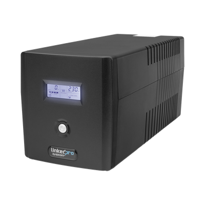 [LP1200LCD] UPS 1200VA/720W Pantalla LCD / Línea Interactiva 120Vca / 6 tomas 5-15R (4 Respaldadas) / Regulación de Voltaje / Protección RJ45