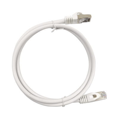 [LP-STP6A050WH] Patch Cord Cat6A 10G Blindado 0.5 Metros (1.64 Pies) Blanco